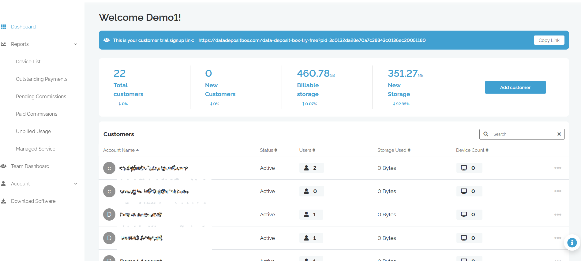Reseller Dashboard